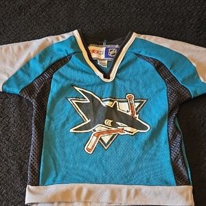 NHL Kids Teal and Gray Jersey